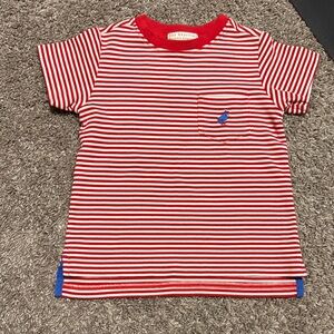 The Beaufort Bonnet Company Red and White Striped  Carter Crewneck